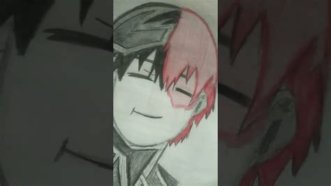 Shoto Todoroki Drawing With Pencolors And Shading By Armaan Artist