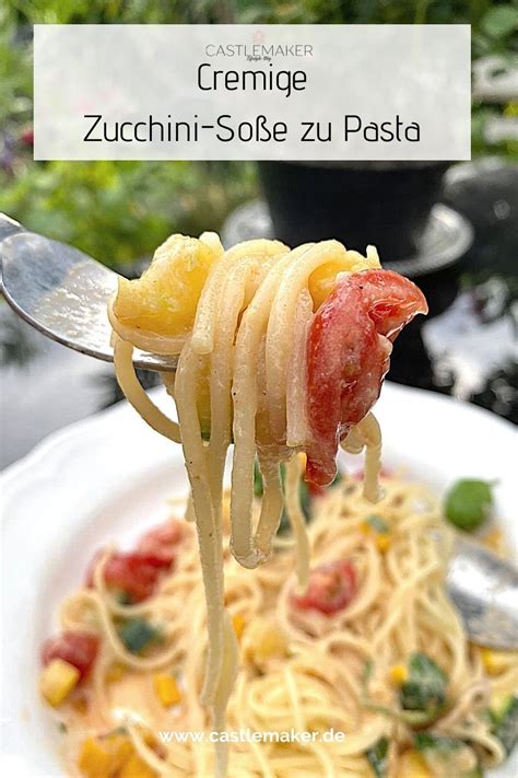 Super cremige Zucchini-Soße zu Pasta etc. - einfaches vegetarisches ...
