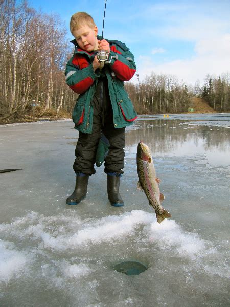 Ice Fishing Winter Alaska Fishing Guide Fishtale River Guides