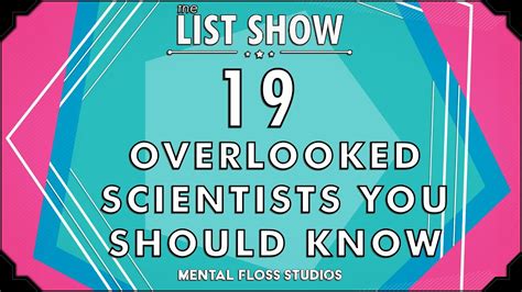 19 Overlooked Scientists You Should Know Youtube