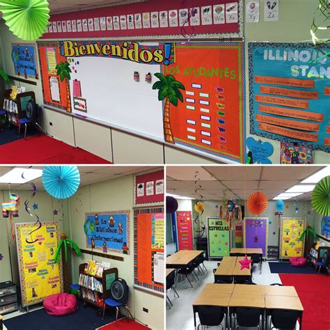 My Colorful Elementary Spanish Classroom Spanish Classroom Decor Bilingual Classroom Decor
