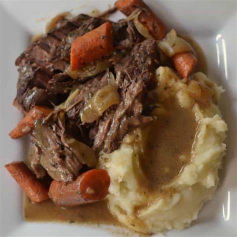 Place the foil package in a large, shallow baking pan or roasting pan. Crock Pot Chuck Roast and Vegetables | Small Town Woman