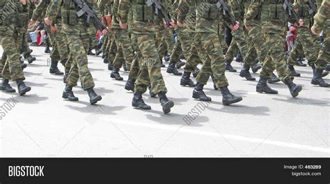 Soldiers Marching Image And Photo Bigstock