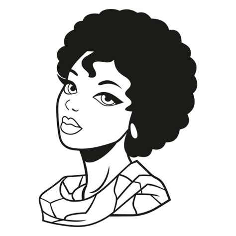 Pretty Afro Woman Svg Confident Afro Woman Svg Black Girl Logo