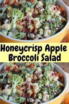 The delicious, creamy dressing blends the sweet and tangy flavors together. Honeycrisp Apple & Broccoli Salad | Recipe | Salad recipes ...