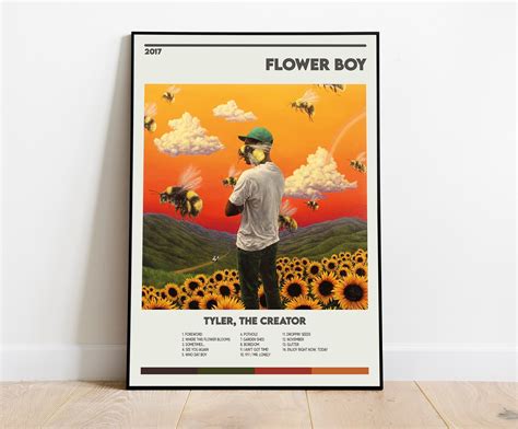 Tyler The Creator Flower Boy Retro Music Album Poster Sold By