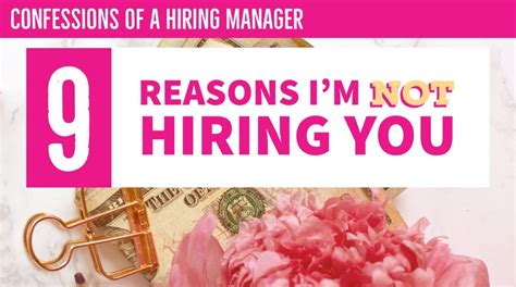 9 Reasons Im Not Hiring You Confessions Of A Hiring Manager