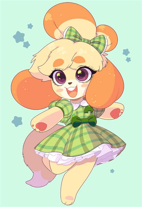 Animal Crossing Happy B Day Isabelle Animated By Queenashi On