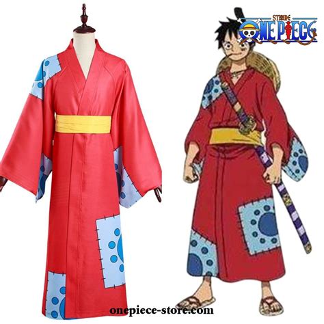 One Piece Monkey D Luffy Cosplay Costume Kimono Outfits One Piece Store