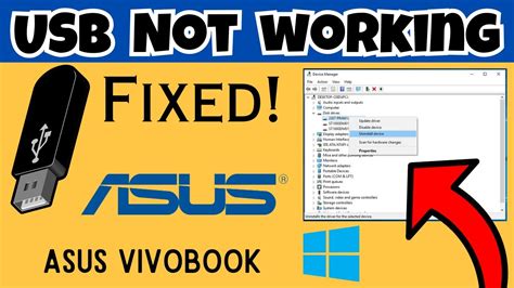Asus Vivobook Usb Ports Not Working New Process Youtube