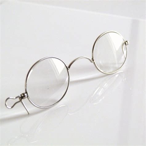vintage 1930s wire rimmed clip on glasses by theopensesame