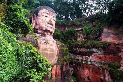 Der Große Buddha Von Leshan Sichuan China