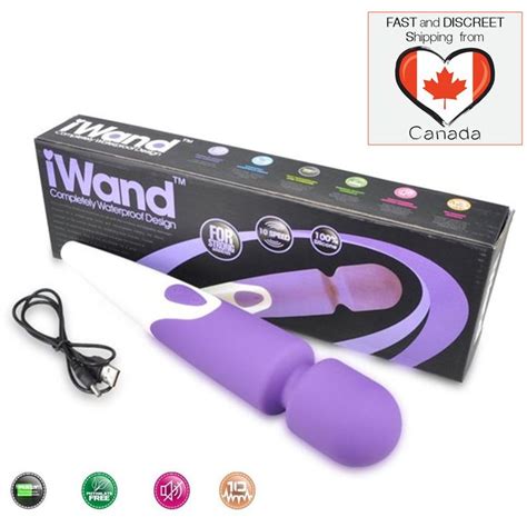 Iwand Rechargeable Waterproof Magic Wand Full Body Massager 10 Speed Purple Iwand Body