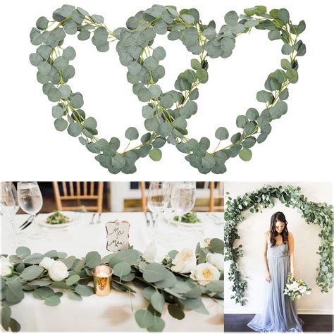 Buy Soyee Artificial Eucalyptus Garland 12ft Wedding Arch Decorations