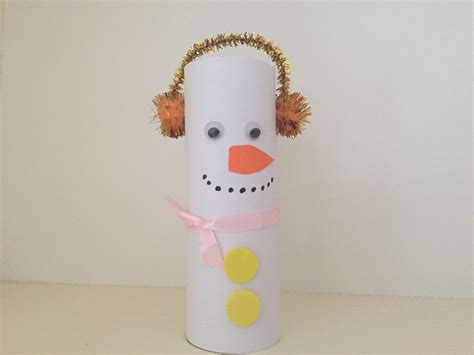 Snowman Toilet Paper Roll Crafts Christmas Crafts For Kids Curious