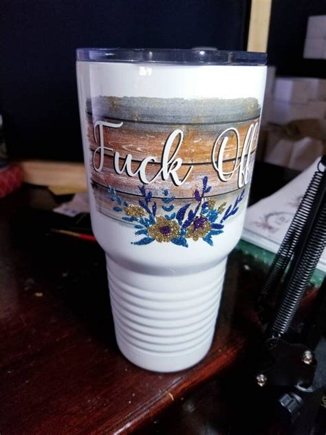 Fuck Off 30 Ounce Tumbler Sarcastic Mugs Gag Ts Funny Etsy