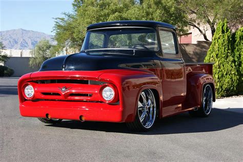 1956 Ford F 100 Custom Pickup Front 34 182408