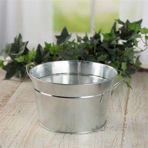 Galvanized Bucket Planter Baskets Buckets And Boxes Home Decor