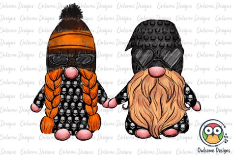 Biker Gnomes Couple Love Png Graphic By Owlsomedesigns · Creative Fabrica