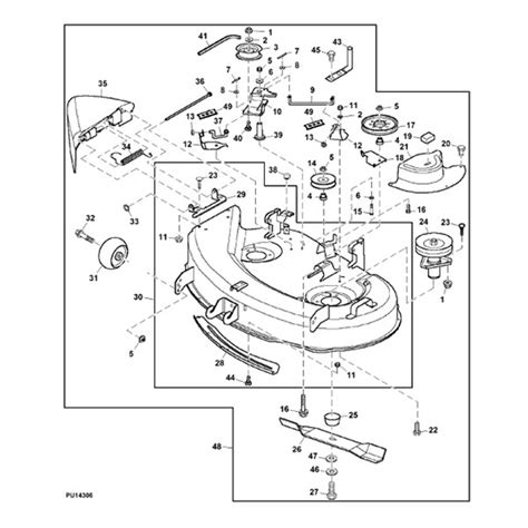 John Deere 38 Lt Series Deck Parts