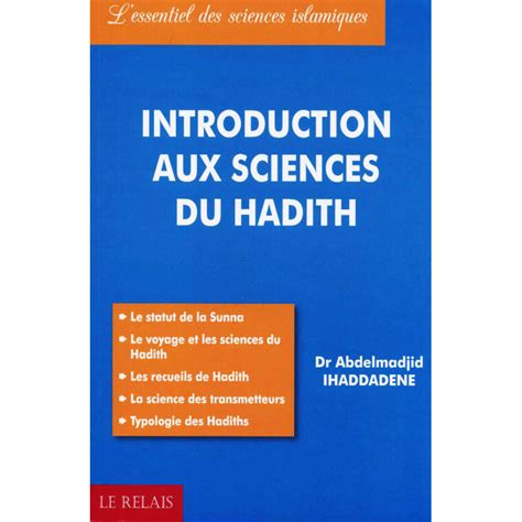 introduction aux sciences du hadith par dr ihaddadene la maktaba