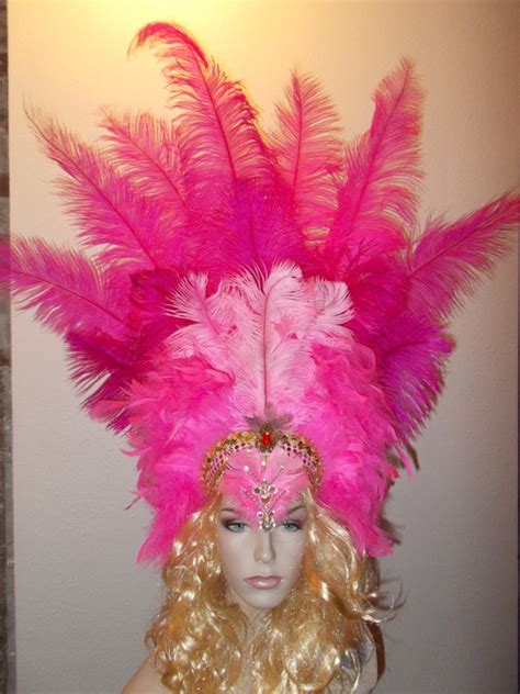 Samba Vegas Showgirl Pageant Headpiece Sequin Feathers