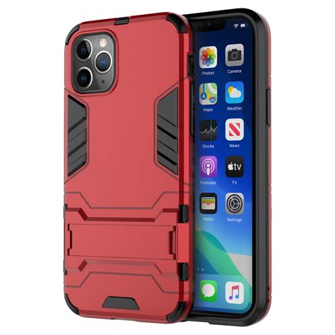 Slim Armour Shockproof Case For Apple Iphone 11 Pro Max Red