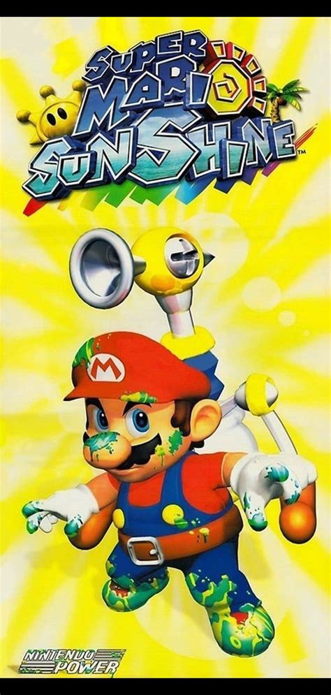 Super Mario Sunshine Gamecube Mario Nintendo Power Smash Sunshine