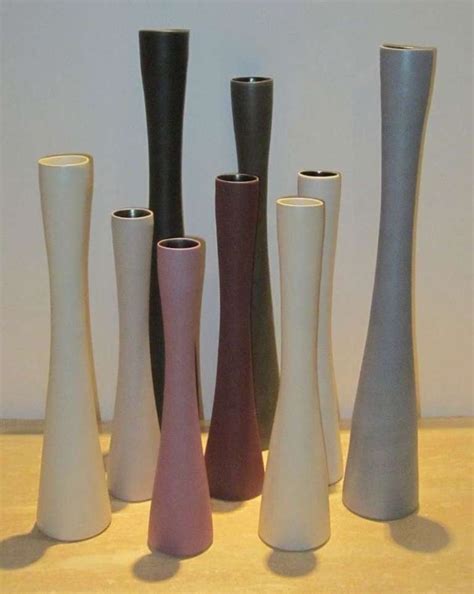 Tall Thin Fine Ceramic Vases Italy Contemporary For Sale At 1stdibs