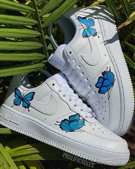 Blue Butterfly X Af1 The Custom Movement In 2021 Jordan Shoes Girls