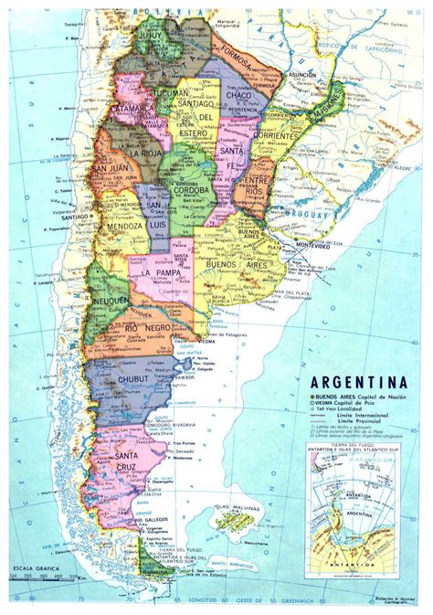 Mapa De Argentina Mapas Mapa Politico Kulturaupice