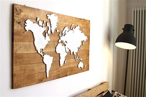 Amazon Cartina Mondo In Legno Wooden Maps Planisfero Mappa Legno