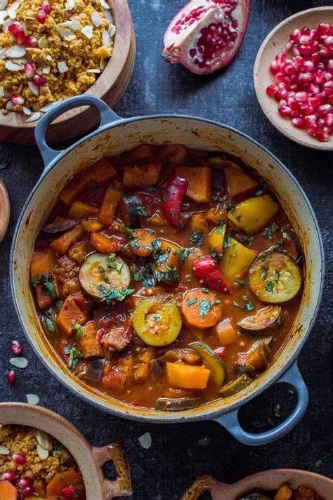 Vegetable Tagine With Almond And Chickpea Couscous An Easy Healthy
