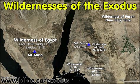 The Exodus Route Wilderness Of Sinai