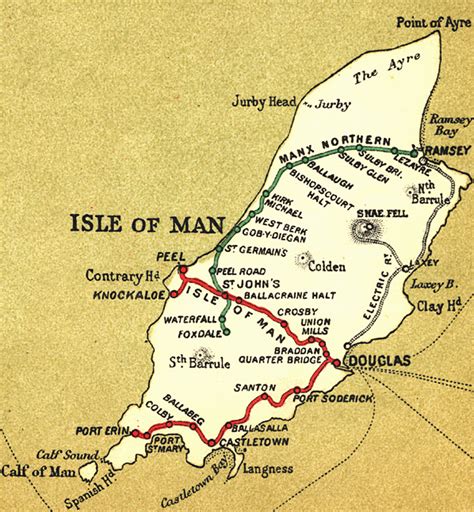 3d mountain circuit north map. Disused Stations: Isle of Man Railways
