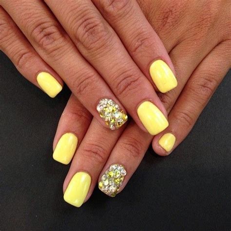 It Is Sensual And Exciting Manicure Delicate Yellow Varnish Creates A