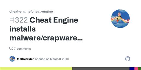 Cheat Engine Installs Malwarecrapware Without Consent · Issue 322