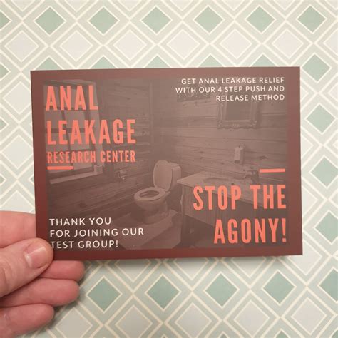 Funny Postcards Anal Leakage Prank Gift For Pen Pals Via Etsy