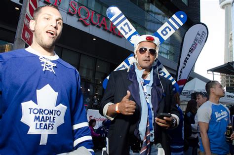 Photos Of Frenzied Hockey Fans At Maple Leaf Square