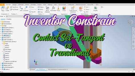 Inventor Assembly Constraint Contact Set TangentOutsiide VS