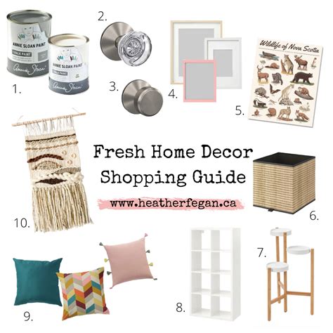 Fresh Home Decor Shopping Guide — The Heather Chronicles