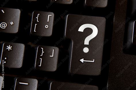Question Mark Key On Keyboard Stock Photo Adobe Stock