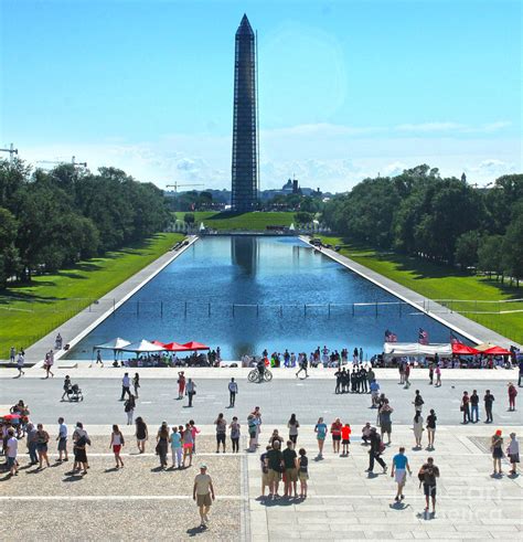 Washington Monument And Reflecting Pool Photograph By Gregory Dyer