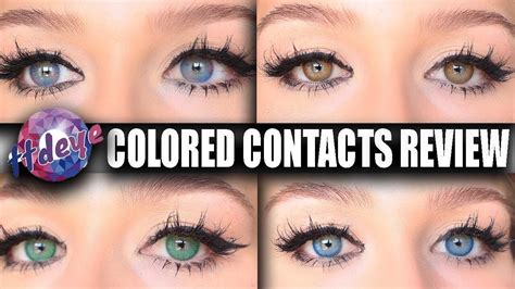 Ttdeye Colored Contacts Review And Try On For Blue Eyes Youtube