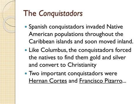 Ppt Spanish Conquest Of The Americas Powerpoint Presentation Free