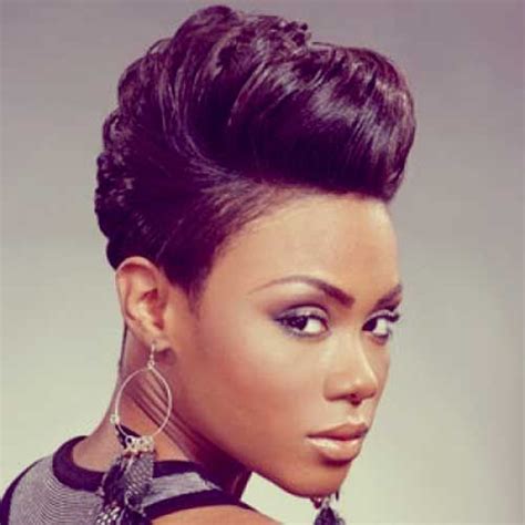 3ac74mohawk Short Hairstyles Black Women Beautiful Black Styles