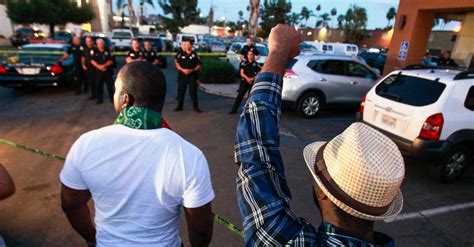 Demonstrators Protest Fatal Police Shooting Of A Black Man In El Cajon