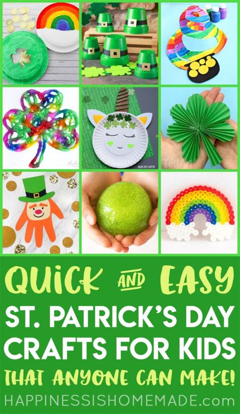 Easy St Patricks Day Crafts For Kids Happiness Is Homemade