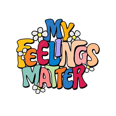 premium vector quote text my feelings matter