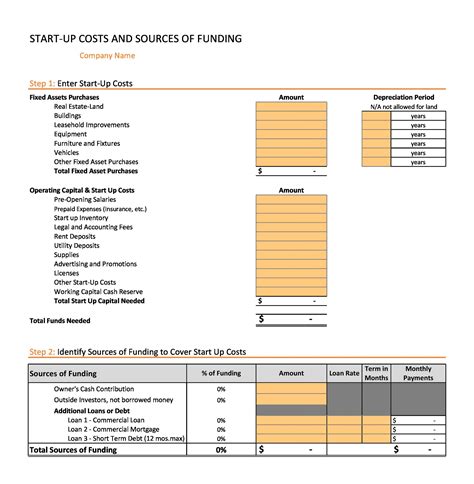 Simple Financial Projections Templates Excel Word